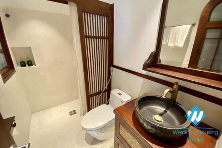 Studio modern and bright apartment for rent in Truc Bach st, Ba Dinh district.